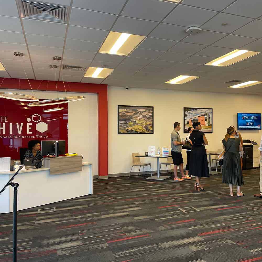 1 Million Cup event attendees at the HIVE.