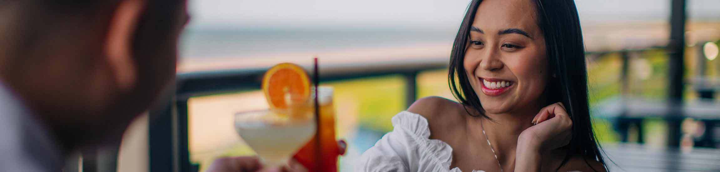 People celebrating at Tides Coastal Kitchen